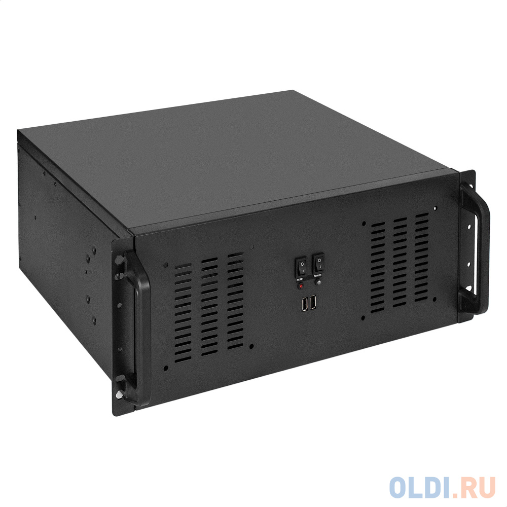 Серверный корпус ExeGate Pro 4U350-02 &lt;RM 19", высота 4U, глубина 350, БП 1200ADS, 2*USB&gt; - EX295880RUS