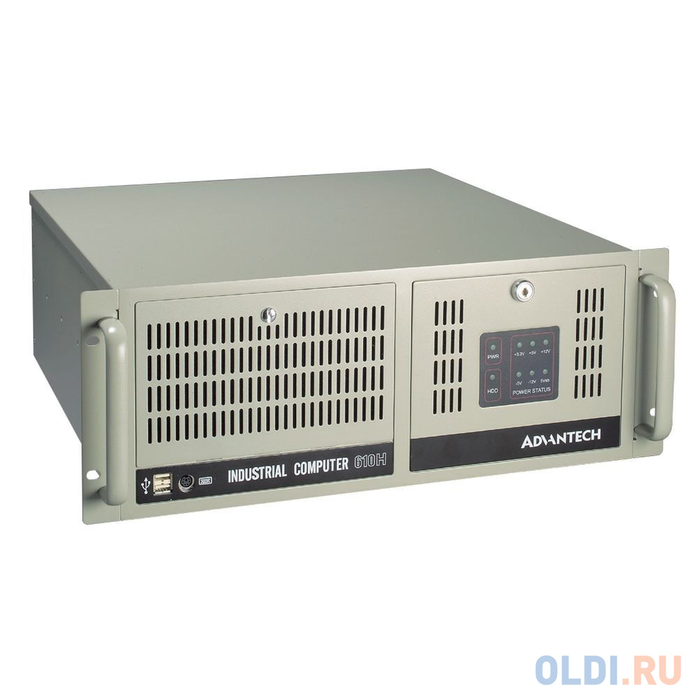 4U Rackmount Chassis ATX IPC-610BP-50HD Advantech 15 слотов, отсеки 3x5.25", 1x3.5", 2xUSB, 1xPS/ W/ PS8-500ATX-BB