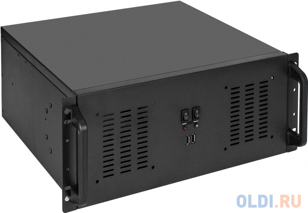 Серверный корпус ExeGate Pro 4U350-02 &lt;RM 19", высота 4U, глубина 350, БП 1200RADS, 2*USB&gt; - EX295897RUS