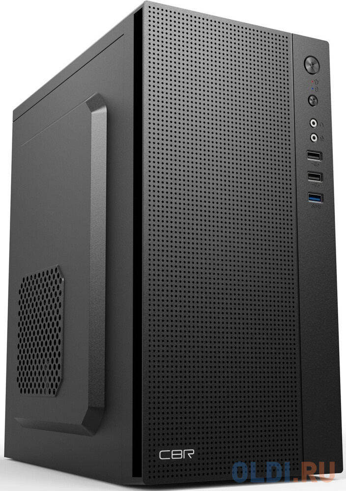 CBR PCC-MATX-MX12-WPSU Корпус mATX Minitower MX12, без БП, 1*USB 3.0, 2*USB 2.0, HD Audio+Mic, Black