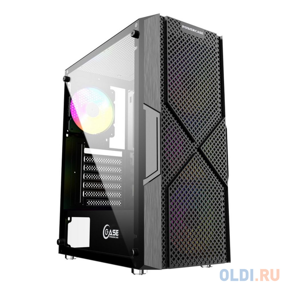 Powercase MISTRAL T4B, TEMPERED GLASS, 4X 120MM 5-COLOR FAN, ר, ATX (CMITB-L4)