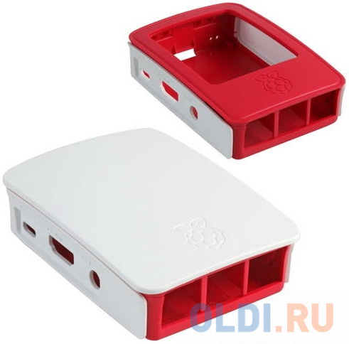 Raspberry Pi 3 Model B Official Case BULK, Red/White,  Raspberry Pi 3 Model B/B+ (909-8132) (480001)