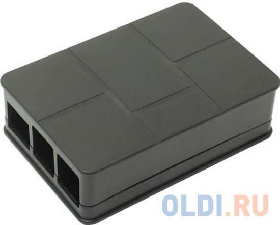 RA186   Корпус ACD Black ABS Plastic Case Brick style w/ Camera cable hole for Raspberry Pi 3 B (RASP1787) (494422) - фото 1