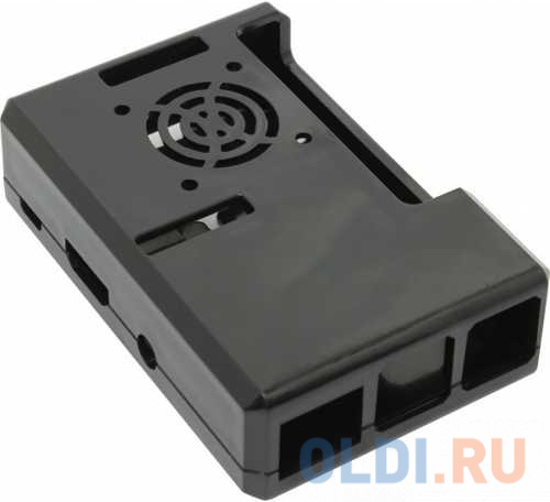 RA187    ACD Black ABS Plastic Case w/GPIO port hole and Fan holes for Raspberry Pi 3 B,  (RASP1788) (494446)