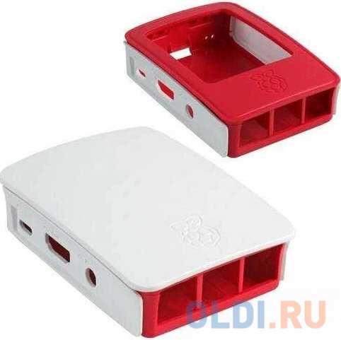 RA129   Корпус ACD Red+White ABS Plastic case for Raspberry Pi 3 B/B+ (аналог арт.54201)(RASP1952) RA129   Корпус ACD Red+White ABS Plastic case for R