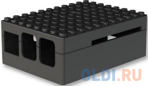 RA182   Корпус ACD Black ABS Plastic Building Block case for Raspberry Pi 3 B/B+ (CBPIBLOX-BLK) (494293)