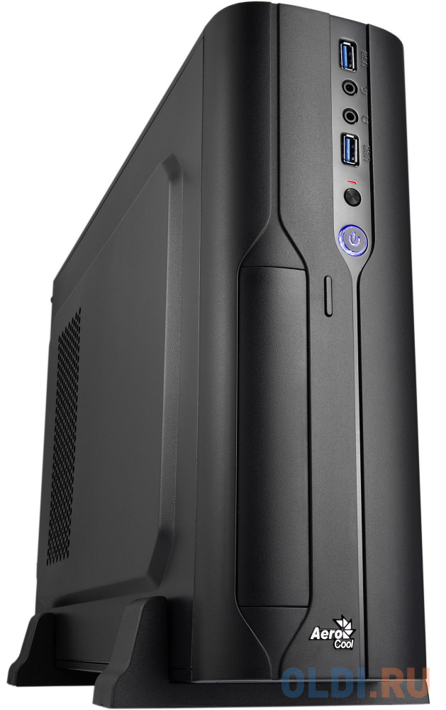 Корпус Aerocool [PGS-C] Cs-101 чёрный , slim desktop, mATX/mini-ITX, 2x USB 3.0, 400Вт SFX.