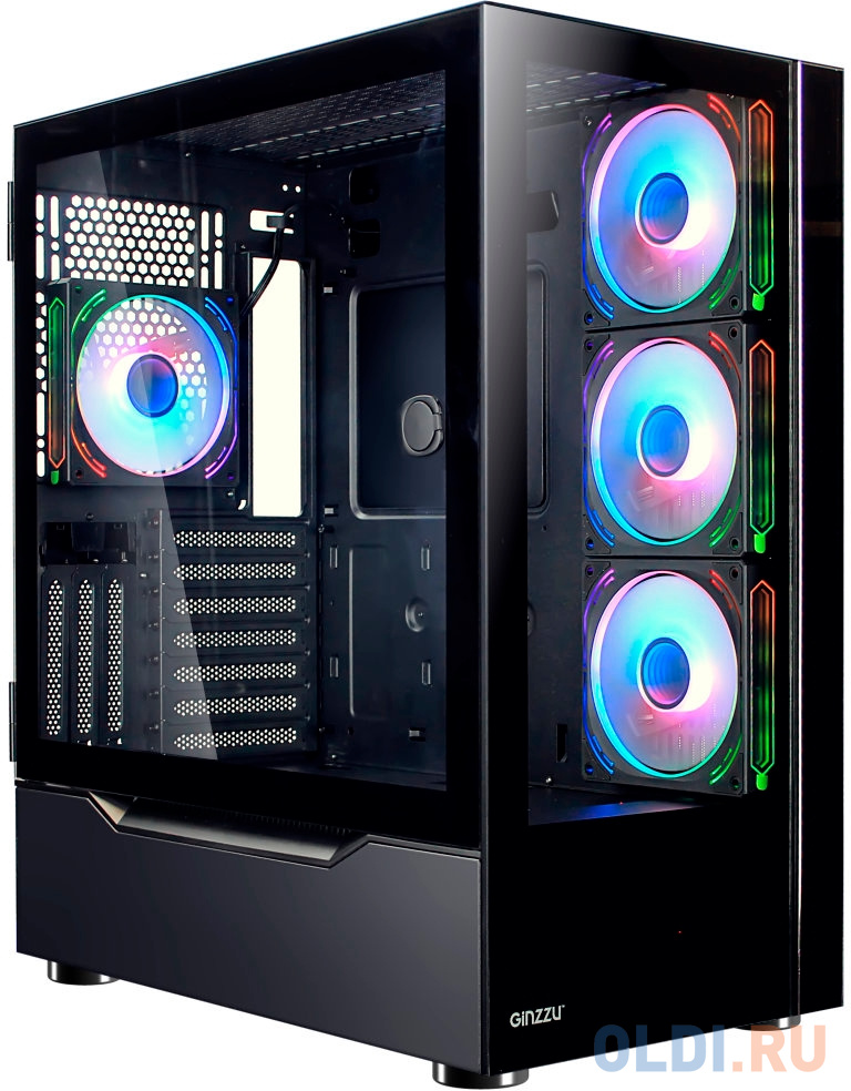 Ginzzu GL730 FAN 12MB6 RGB*4 USB3.0 CRC10