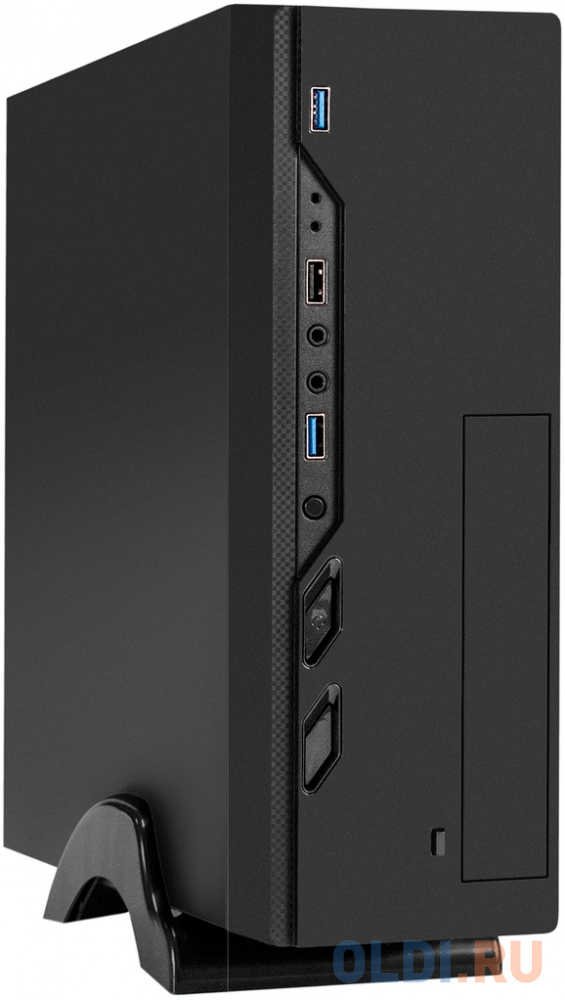 Корпус Desktop ExeGate MI-208U2 (mini-ITX/mATX, без БП, 1*USB+2*USB3.0, аудио, черный)