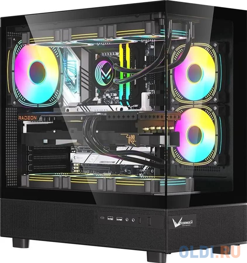 Корпус ATX Formula Crystal Z8 COSMIC Без БП черный