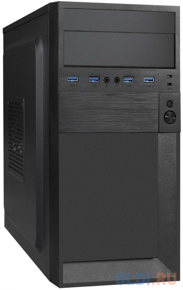 

Корпус Minitower ExeGate BAA-105U4-01 (mATX, без БП, 4*USB2.0, HD аудио, черный)
