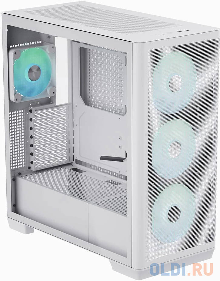 

Корпус Mid-Tower AEROCOOL APNX CREATOR C1-WT-V1 white (ATX, без БП, ARGB fans, 3*USB3.2) (4711099474318)