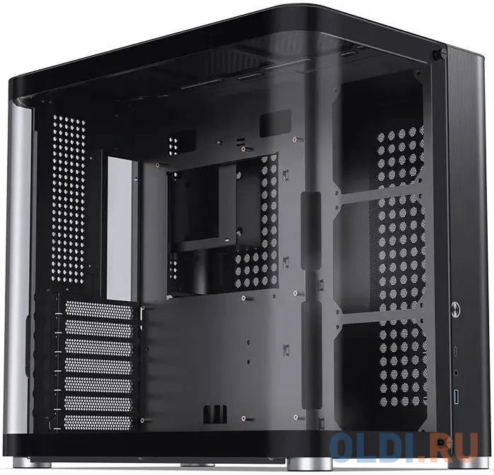 Корпус без блока питания/ Корпус JONSBO TK-2 Black ATX без БП, mini-ITX, micro-ATX, ATX, черный