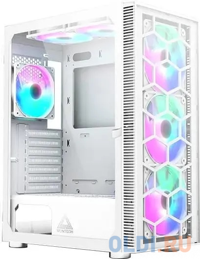 Корпус Montech X3 Glass белый без БП ATX 3x140mm 2xUSB2.0 1xUSB3.0 audio bott PSU - X3 GLASS WH