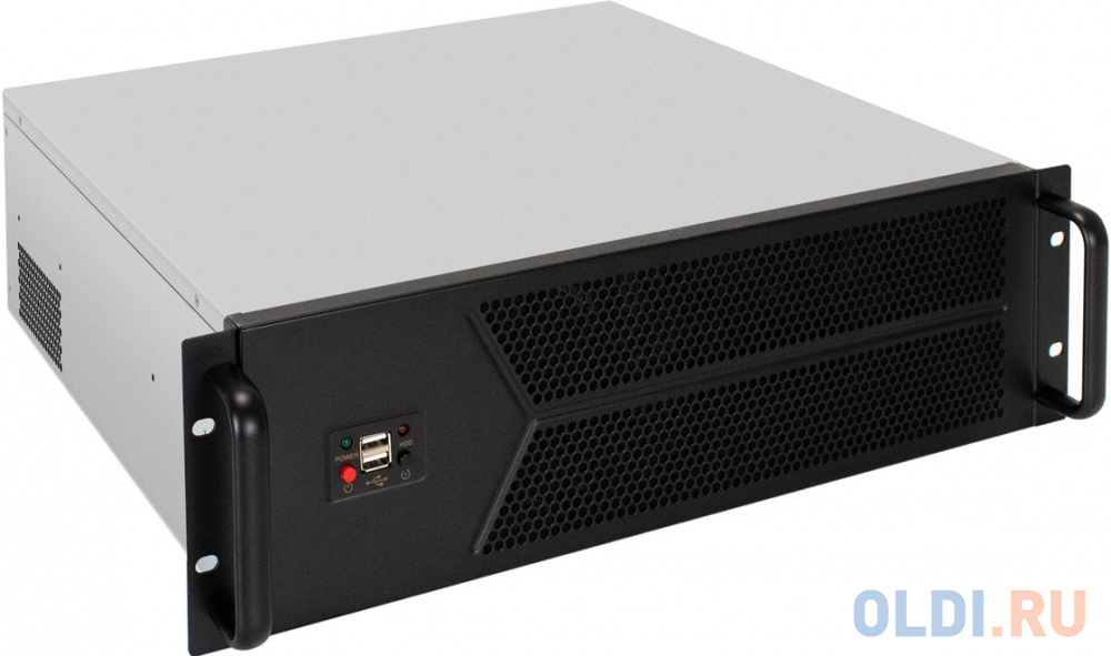 Серверный корпус ExeGate Pro 3U450-12 &lt;RM 19", высота 3U, глубина 450, без БП, 2*USB&gt; - EX297731RUS