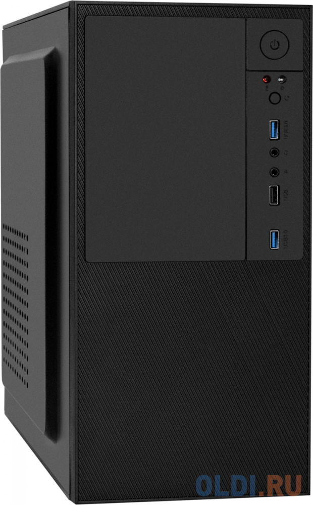 Корпус Minitower ExeGate BAA-308U2-AAA350 (mATX, БП AAA350 с вент. 8см, 1*USB+2*USB3.0, HD Audio, черный)