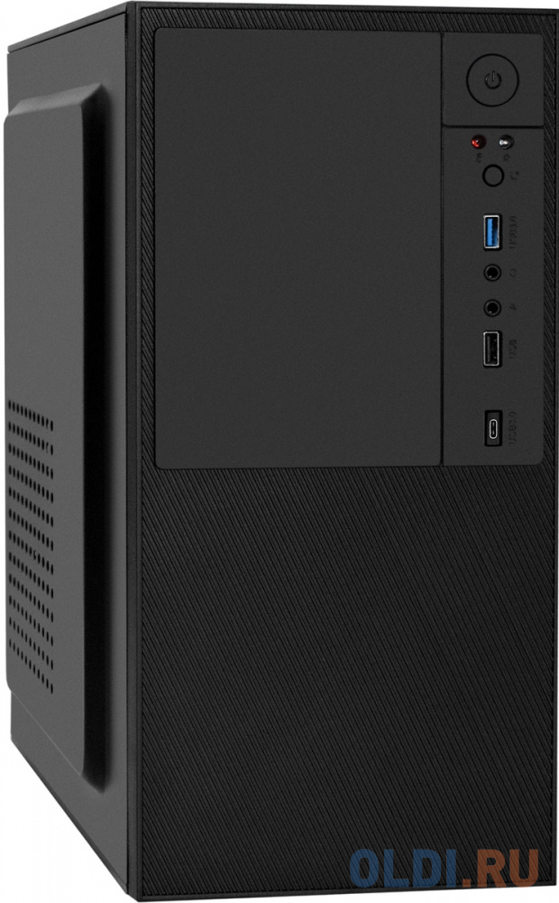 Корпус Minitower ExeGate BAA-308UC-AAA350 (mATX, БП AAA350 с вент. 8см, 1*USB+1*USB3.0+1*TypeC, HD Audio, черный)