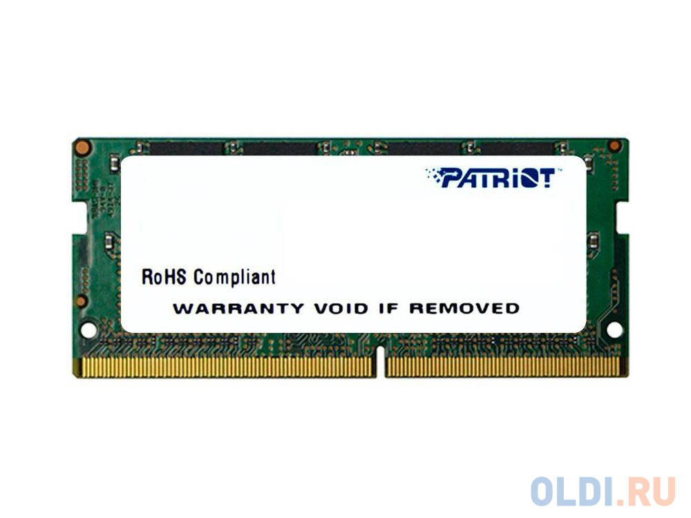 Оперативная память для ноутбука Patriot PSD44G213381S SO-DIMM 4Gb DDR4 2133MHz patriot ddr4 so psd44g266681s 4gb