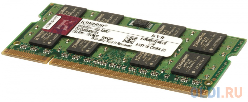 Оперативная память для ноутбука Kingston KVR800D2S6/2G SO-DIMM 2Gb DDR2 800MHz original kingston 2gb ram ddr2 4gb 2pcs 2g pc2 6400s ddr2 800mhz kvr800d2n6 2g sp desktop