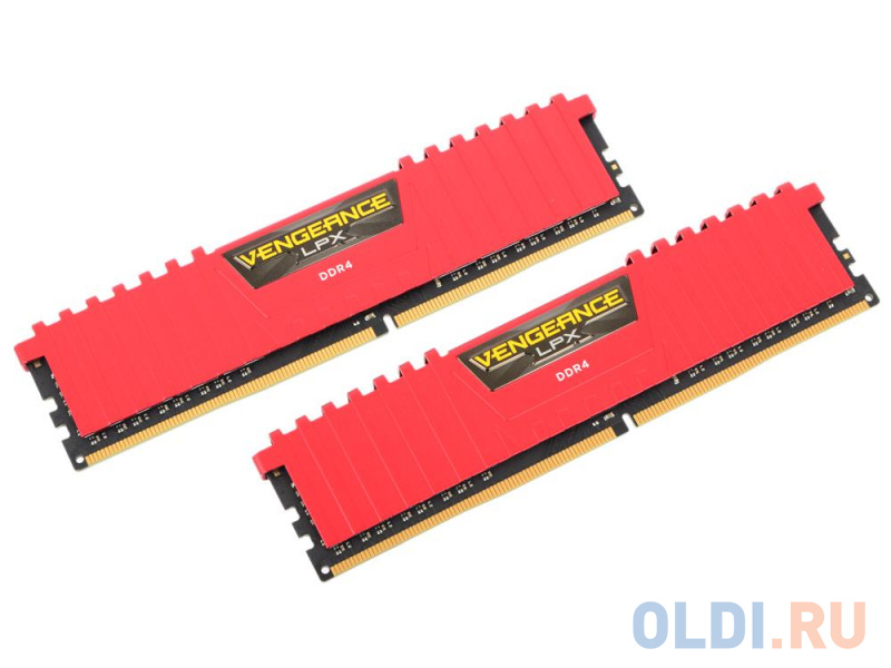 

Память DDR4 16Gb 2х8Gb (PC4-17000) 2133MHz Corsair VENGANCE RED CMK16GX4M2A2133C13R