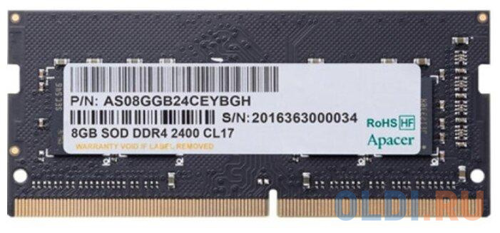 

Оперативная память для ноутбука Apacer ES.08G2T.GFH SO-DIMM 8Gb DDR4 2400MHz