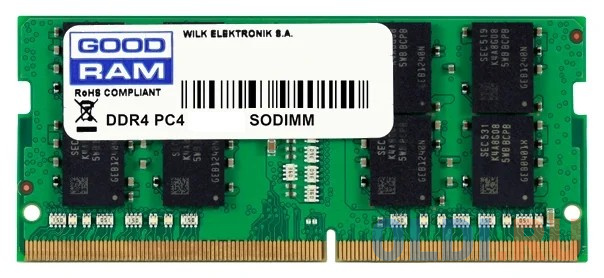 

Оперативная память для ноутбука Goodram GR2666S464L19/16G SO-DIMM 16Gb DDR4 2666MHz