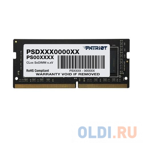 Фото - Оперативная память для ноутбука Patriot PSD44G266681S SO-DIMM 4Gb DDR4 2666MHz patriot ddr4 so psd44g266681s 4gb