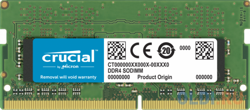 

Оперативная память для компьютера Crucial CT32G4SFD8266 SO-DIMM 32Gb DDR4 2666MHz