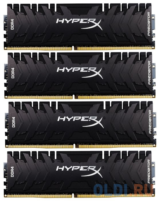 

Оперативная память для компьютера Kingston HyperX Predator RGB HX432C16PB3AK4/32 DIMM 32Gb DDR4 3200MHz