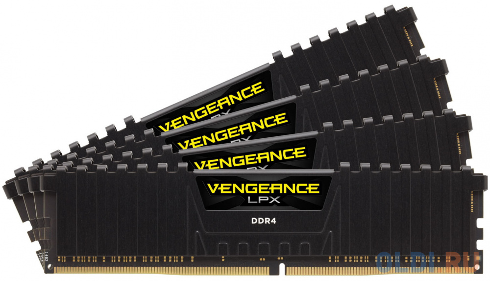 

Оперативная память 64Gb (4x16Gb) PC4-19200 2400MHz DDR4 DIMM CL16 Corsair CMK64GX4M4A2400C16