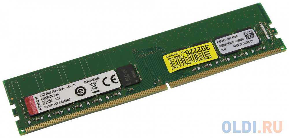 

Оперативная память для сервера Kingston KSM26ED8/16ME DIMM 16Gb DDR4 2666MHz