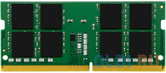 Оперативная память для ноутбука Kingston ValueRAM SO-DIMM 32Gb DDR4 2666 MHz KVR26S19D8/32 оперативная память для ноутбука kingston ksm26ses8 8hd so dimm 8gb ddr4 2400mhz