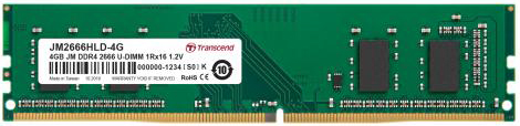 

Оперативная память для компьютера Transcend JM2666HLD-4G DIMM 4Gb DDR4 2666MHz