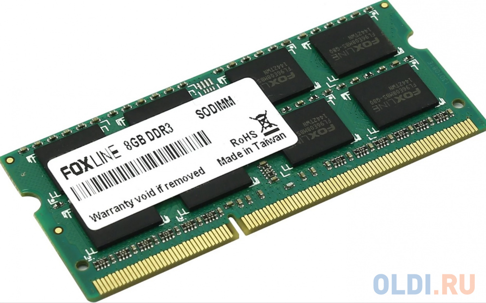 Оперативная память для ноутбука Foxline FL1600D3S11L-8G SO-DIMM 8Gb DDR3 1600MHz от OLDI