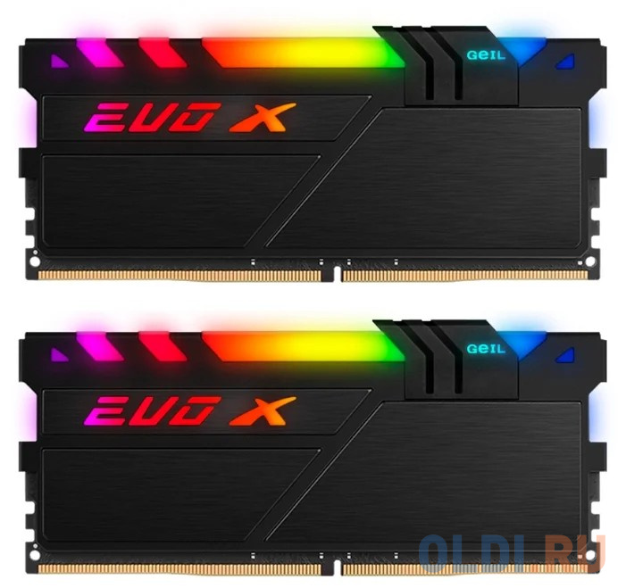 

Оперативная память для ноутбука 32Gb (2x16Gb) PC4-25600 3200MHz DDR4 DIMM CL16 GeIL GEXSB432GB3200C16ADC