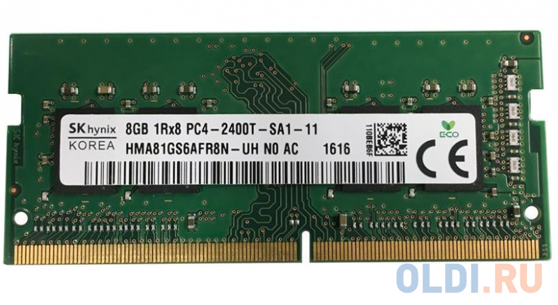 

Оперативная память Hynix HMA81GS6AFR8N-UHN0 SO-DIMM 8Gb DDR4 PC4-22400 2800MHz