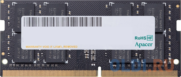 

Оперативная память Apacer AS08GGB24CETBGH SO-DIMM 8Gb DDR4 PC4-19200 2400MHz