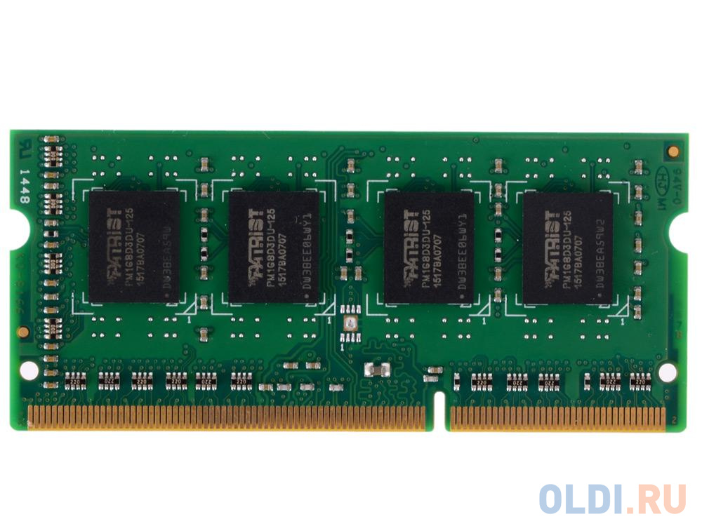 Оперативная память для ноутбука Patriot PSD38G16002S SO-DIMM 8Gb DDR3 1600MHz - фото 3