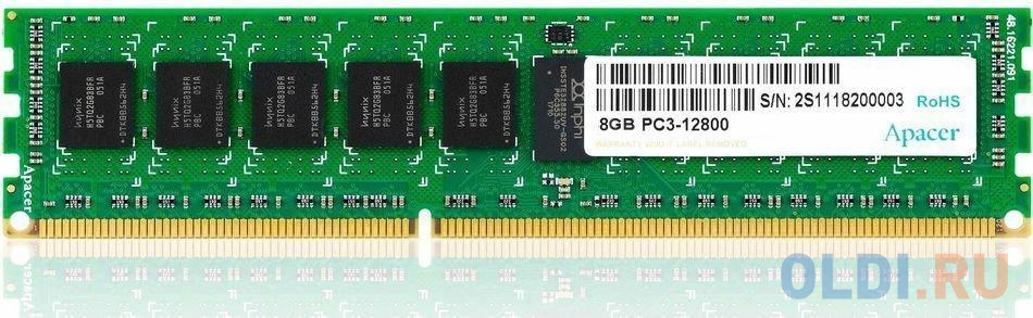 Оперативная память для компьютера Apacer DL.08G2K.KAM DIMM 8Gb DDR3 1600 MHz DL.08G2K.KAM