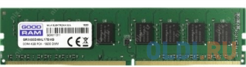 

Оперативная память 4Gb (1x4Gb) PC4-21300 2666MHz DDR4 DIMM Goodram GR2666D464L19S/4G
