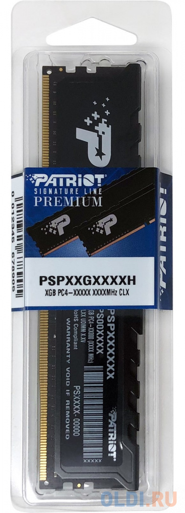 Оперативная память для компьютера Patriot PSP416G32002H1 DIMM 16Gb DDR4 3200 MHz PSP416G32002H1 фото