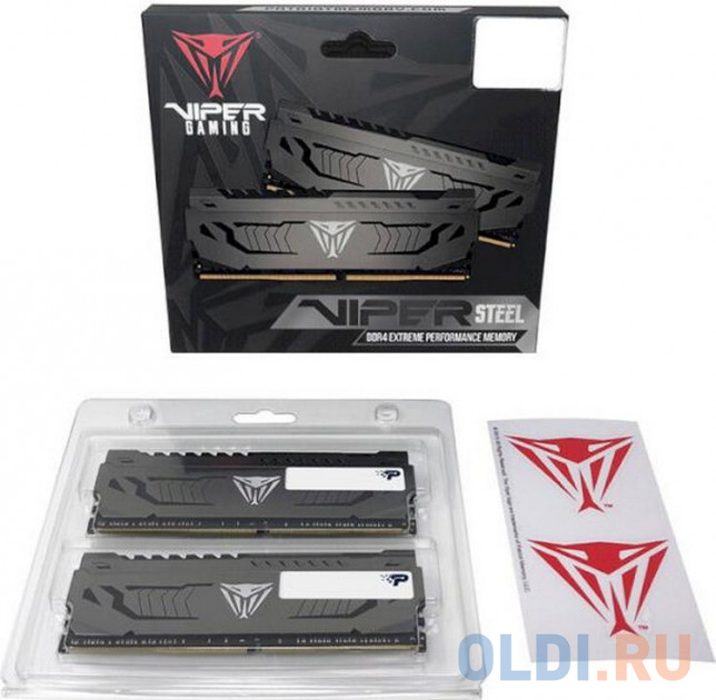 Оперативная память для компьютера Patriot Viper Steel DIMM 64Gb DDR4 3200 MHz PVS464G320C6K фото