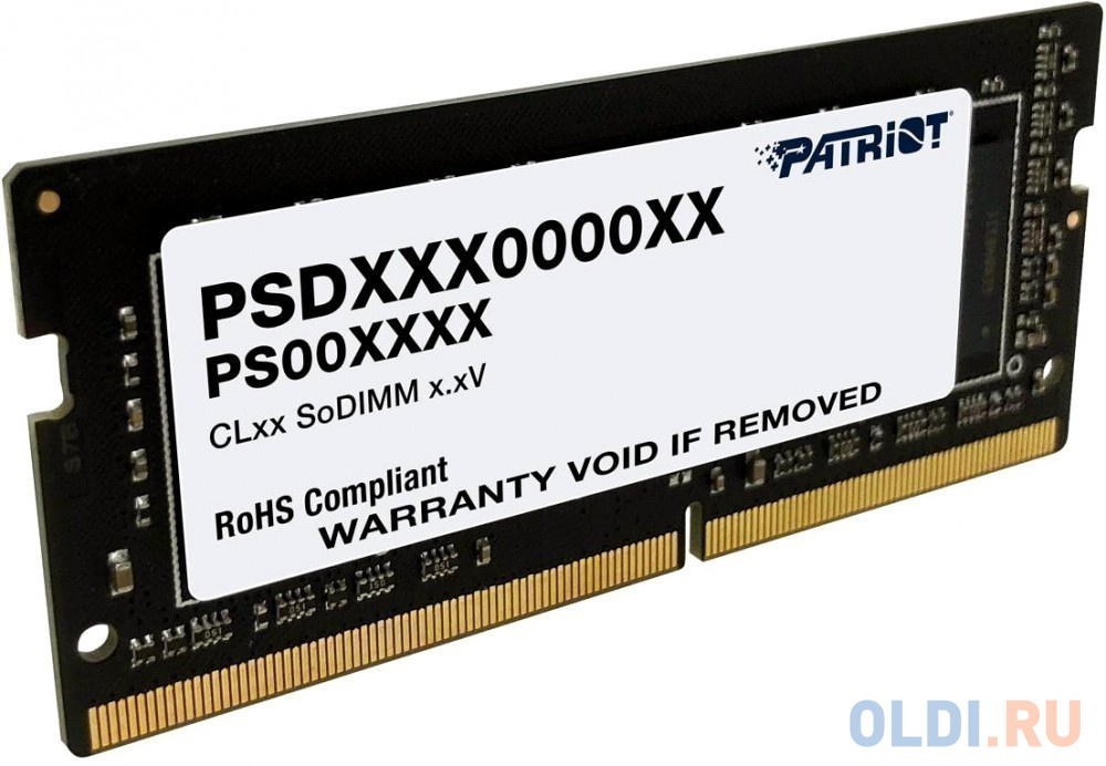 Оперативная память для ноутбука Patriot PSD416G320081S SO-DIMM 16Gb DDR4 3200 MHz PSD416G320081S фото