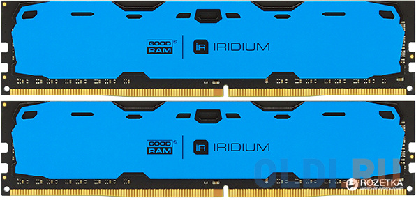 

Оперативная память 16Gb (2x8Gb) PC4-19200 2400MHz DDR4 DIMM CL15 Goodram IR-B2400D464L15S/16GDC