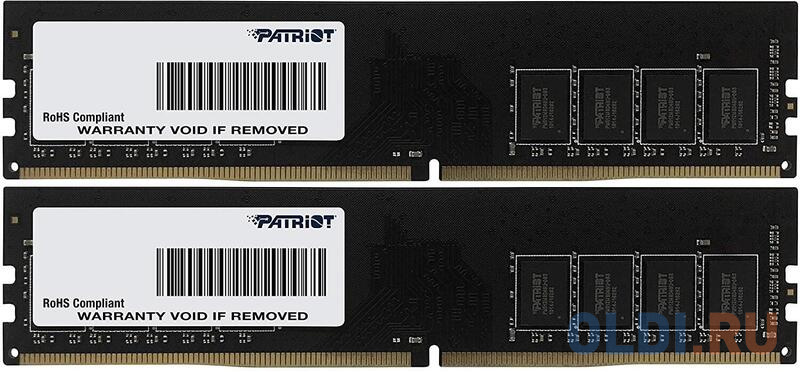 Оперативная память для компьютера Patriot Signature LineP DIMM 32Gb DDR4 3200 MHz PSD432G3200K оперативная память для компьютера patriot viper 4  out dimm 32gb ddr4 3200 mhz pvb432g320c6k