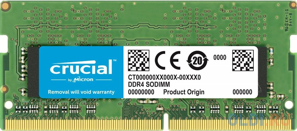 

Оперативная память Crucial CT16G4SFS8266 SO-DIMM 16Gb DDR4 PC4-21300 2666MHz