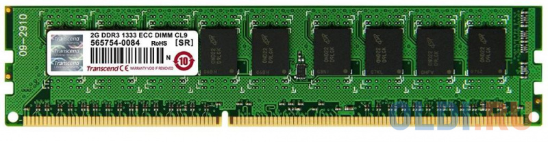 

Оперативная память 2Gb (1x2Gb) PC3-10600 1333MHz DDR3 DIMM ECC CL9 Transcend TS256MLK72V3N