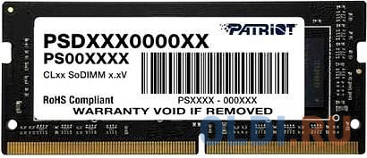 Оперативная память для ноутбука Patriot PSD44G266641S SO-DIMM 4Gb DDR4 2666MHz patriot ddr4 so psd44g266681s 4gb