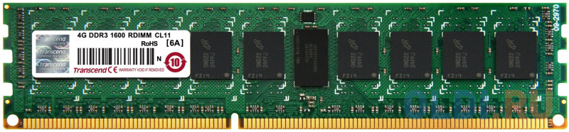 

Оперативная память Transcend 4GB DDR3 1600 ECC-RDIMM 2Rx8 TS512MKR72V6N