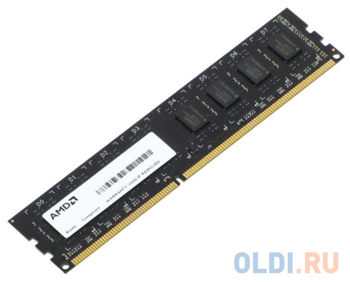 Оперативная память для компьютера AMD R5 Entertainment Series Black DIMM 2Gb DDR3 1600 MHz R532G1601U1S-U